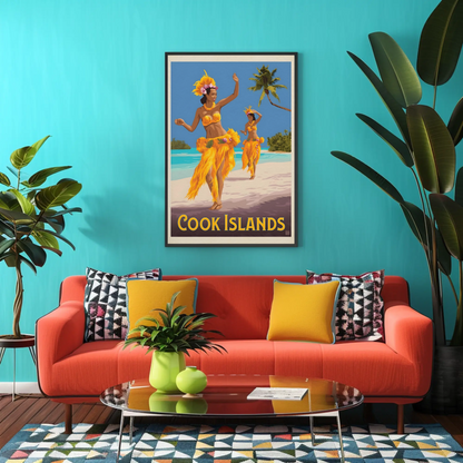Cook Islands Vintage Poster