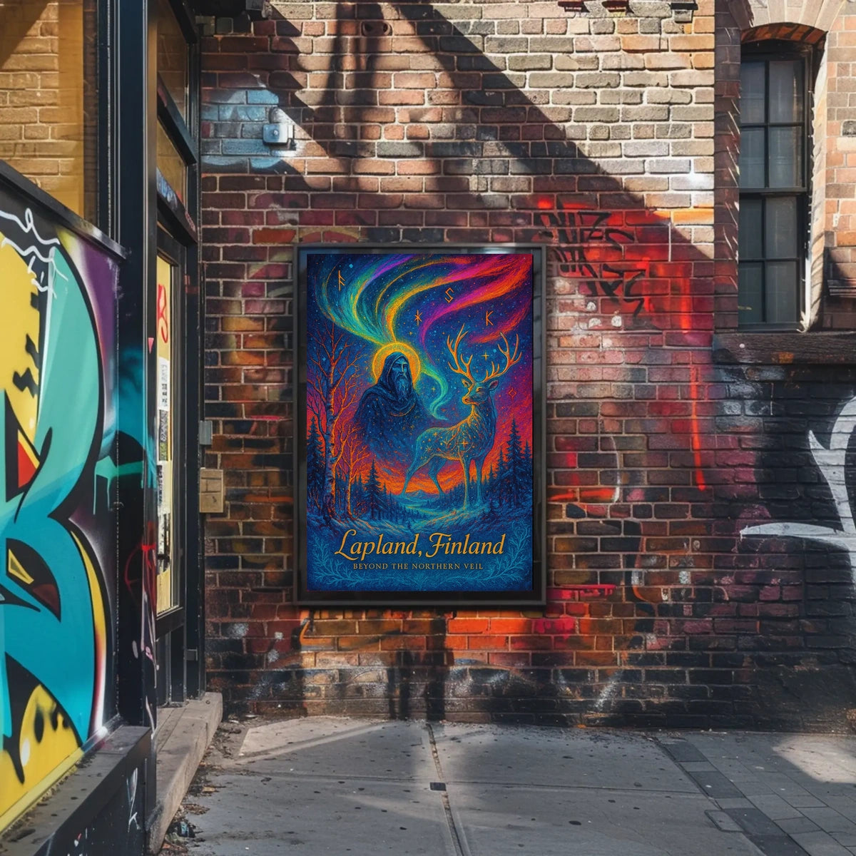 Beyond the Northern Veil: Mystical Lapland Poster