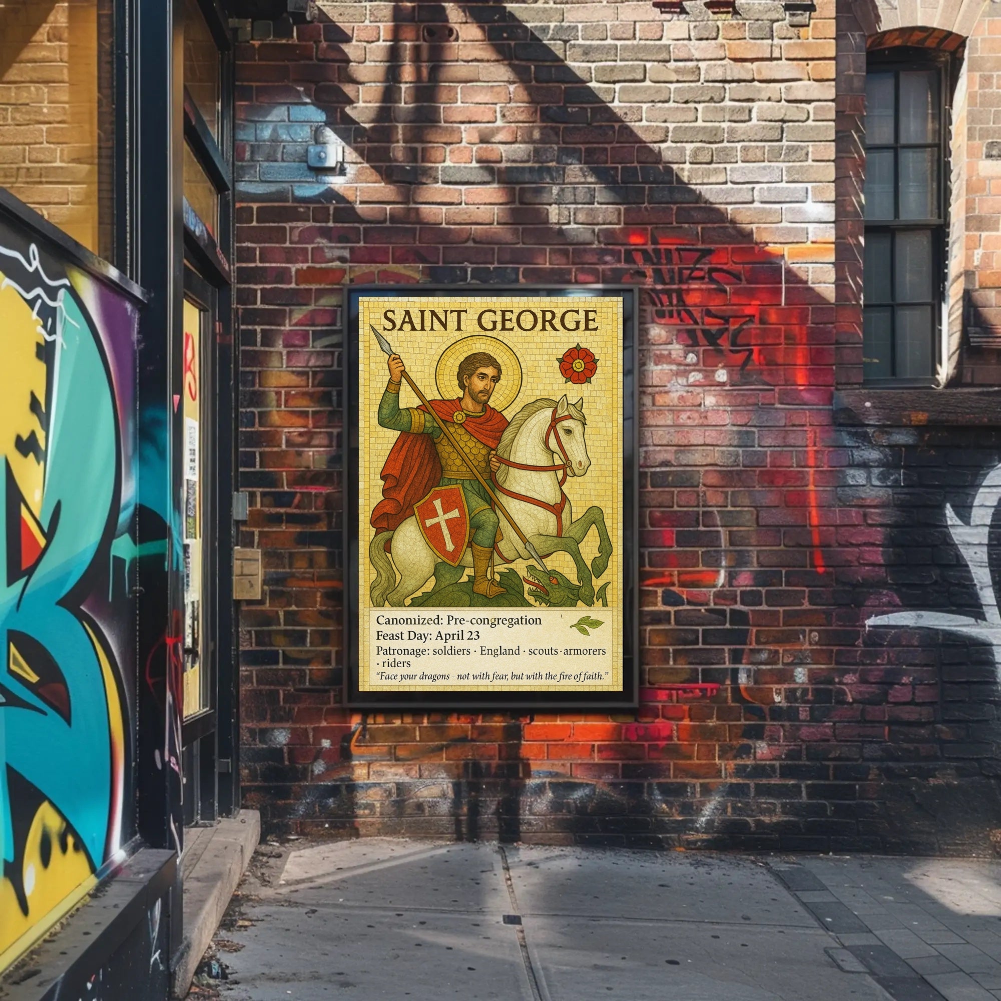 Saint George - Patron of Soldiers Poster PosterGoat