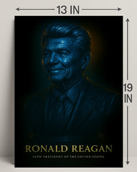 Ronald Reagan Vintage Poster Wall Art PosterGoat