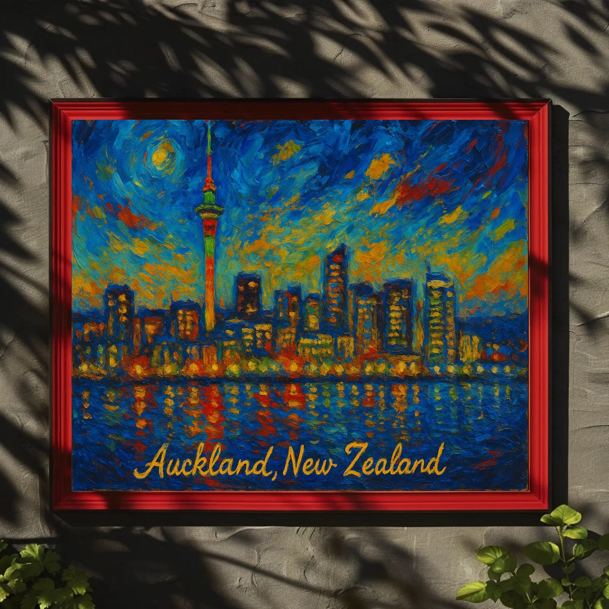 Auckland Skyline at Dusk Poster