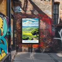 Wensleydale Tranquil Landscape Yorkshire Travel Poster