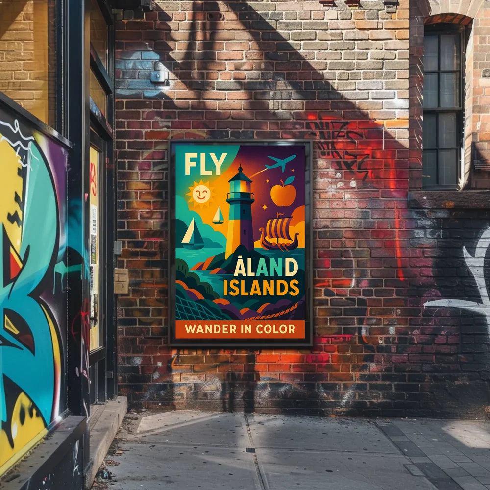 Wander in Color Åland Islands Travel Poster PosterGoat