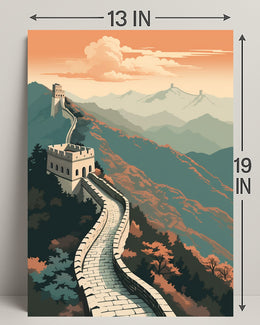 The Great Wall Of China A Majestic Poster