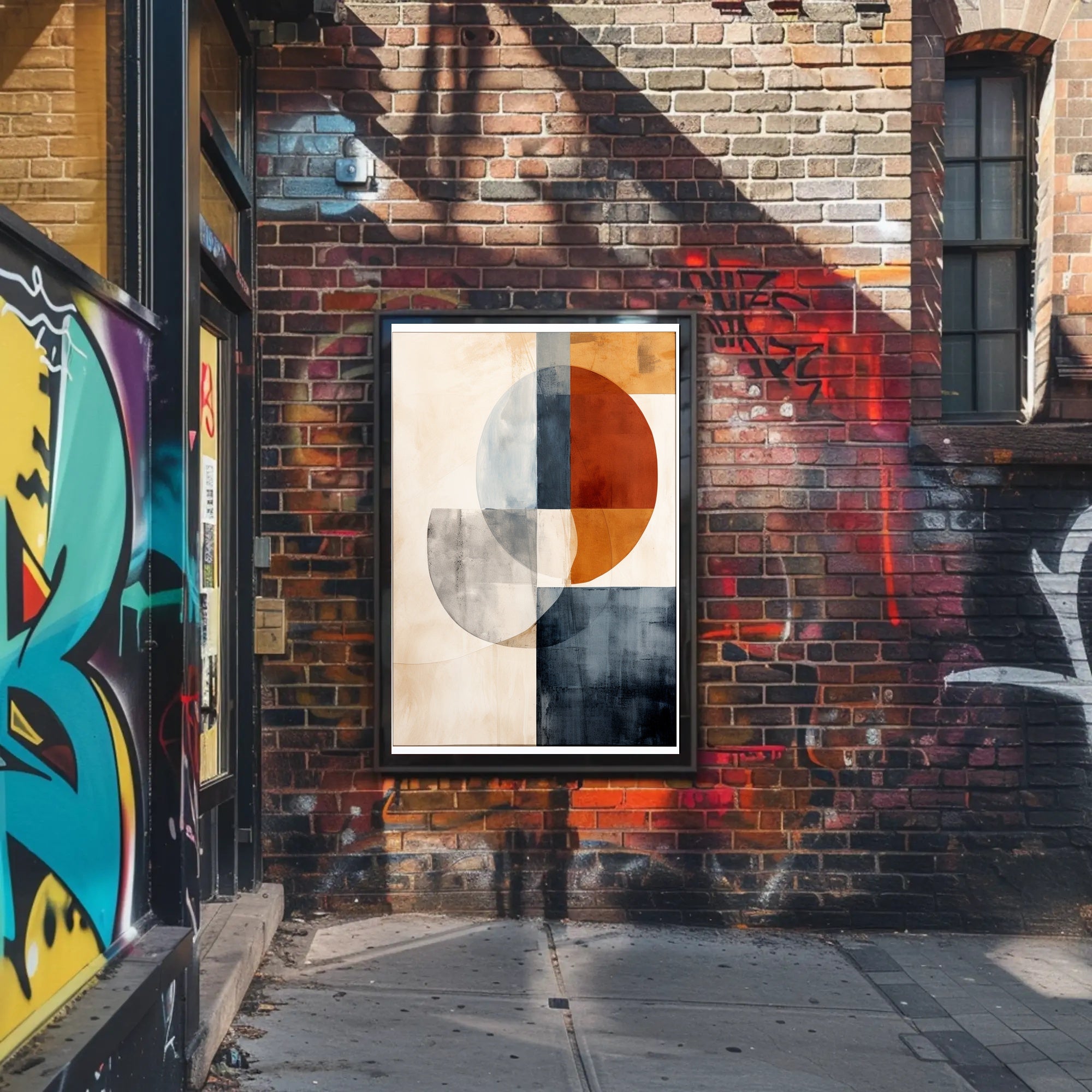Abstract Geometric Composition Abstract Poster