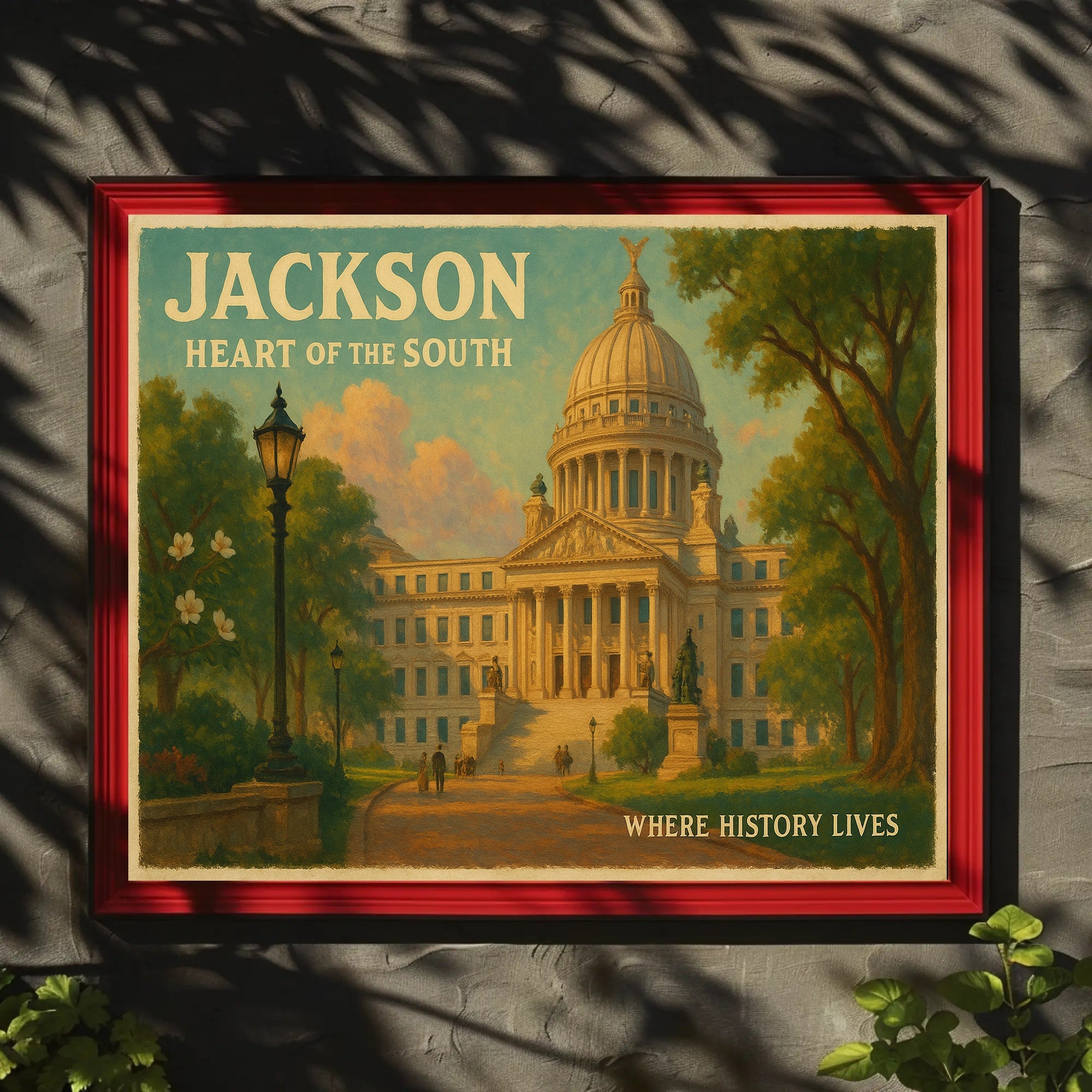 Jackson Heart of the South Travel Poster