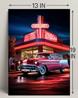 Classic Americana Neon Nights Poster