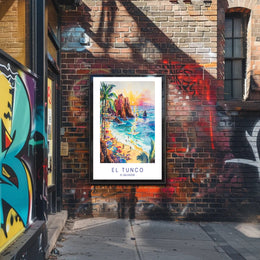 El Tunco Beach Paradise Poster PosterGoat
