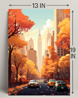Autumn In The City Poster PosterGoat