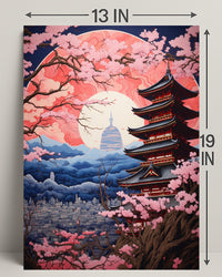 Cherry Blossom Serenity Poster