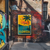 Florida Flamingo Poster