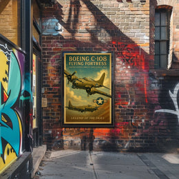 Legendary WWII Boeing C-108 Aviation Poster Art