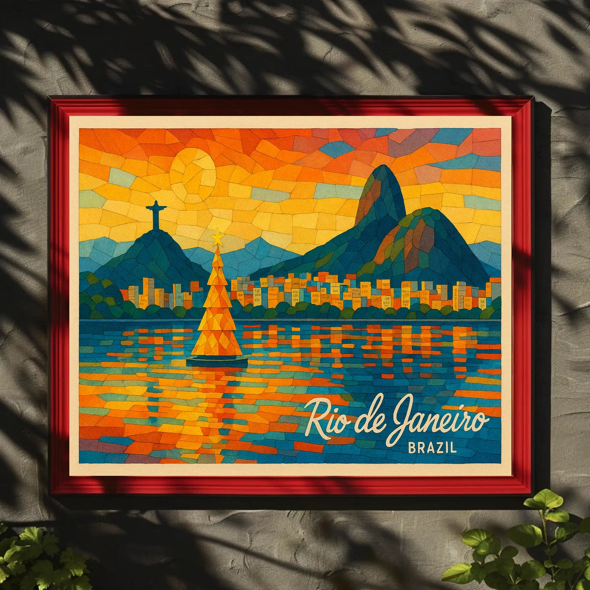 Rio de Janeiro Vibrant Mosaic Poster