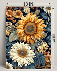 Sunflower Sunshine Vibes: Abstract or Artistic Poster