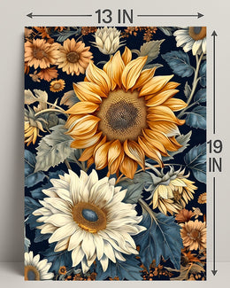 Sunflower Sunshine Vibes: Abstract or Artistic Poster