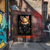 Cyber Fox Guardian Poster