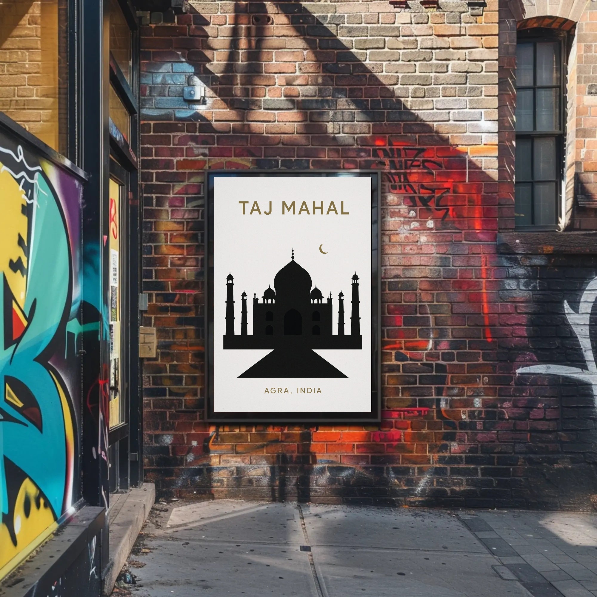 Taj Mahal Agra, India Poster PosterGoat