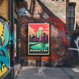Manhattan Skyline Poster