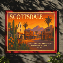 Scottsdale Southwestern Charm Travel Poster