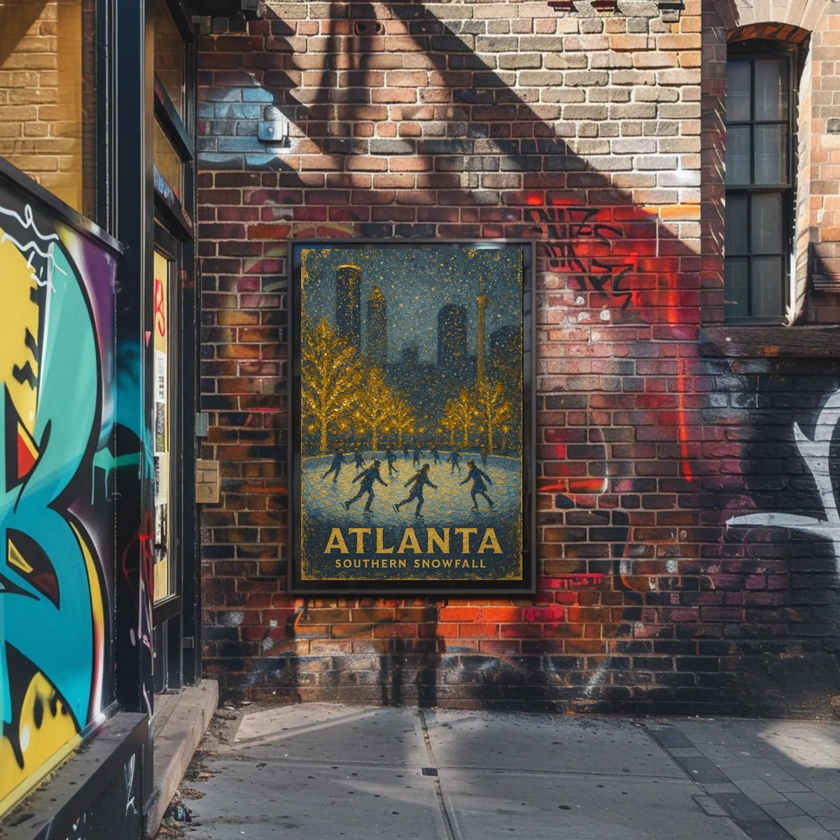 Atlanta Southern Snowfall Poster