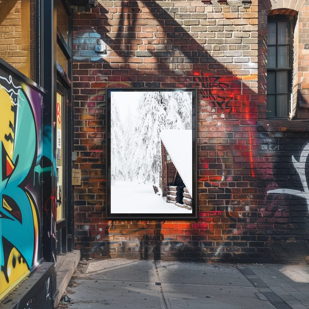 Winter Wilderness Retreat Poster