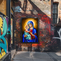 Jesus and Mother Mary Poster