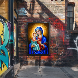 Jesus and Mother Mary Poster