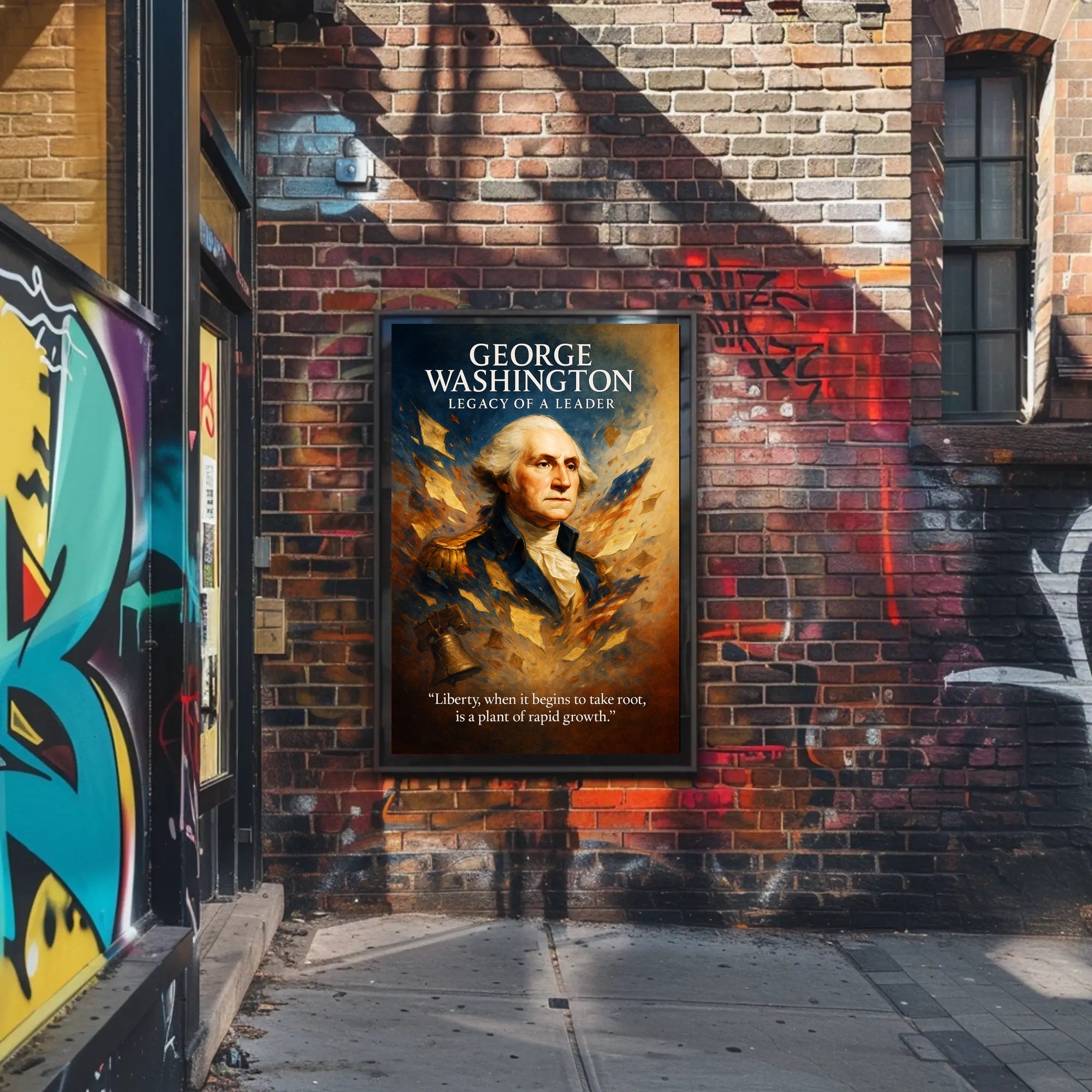 George Washington Legacy of a Leader Poster PosterGoat