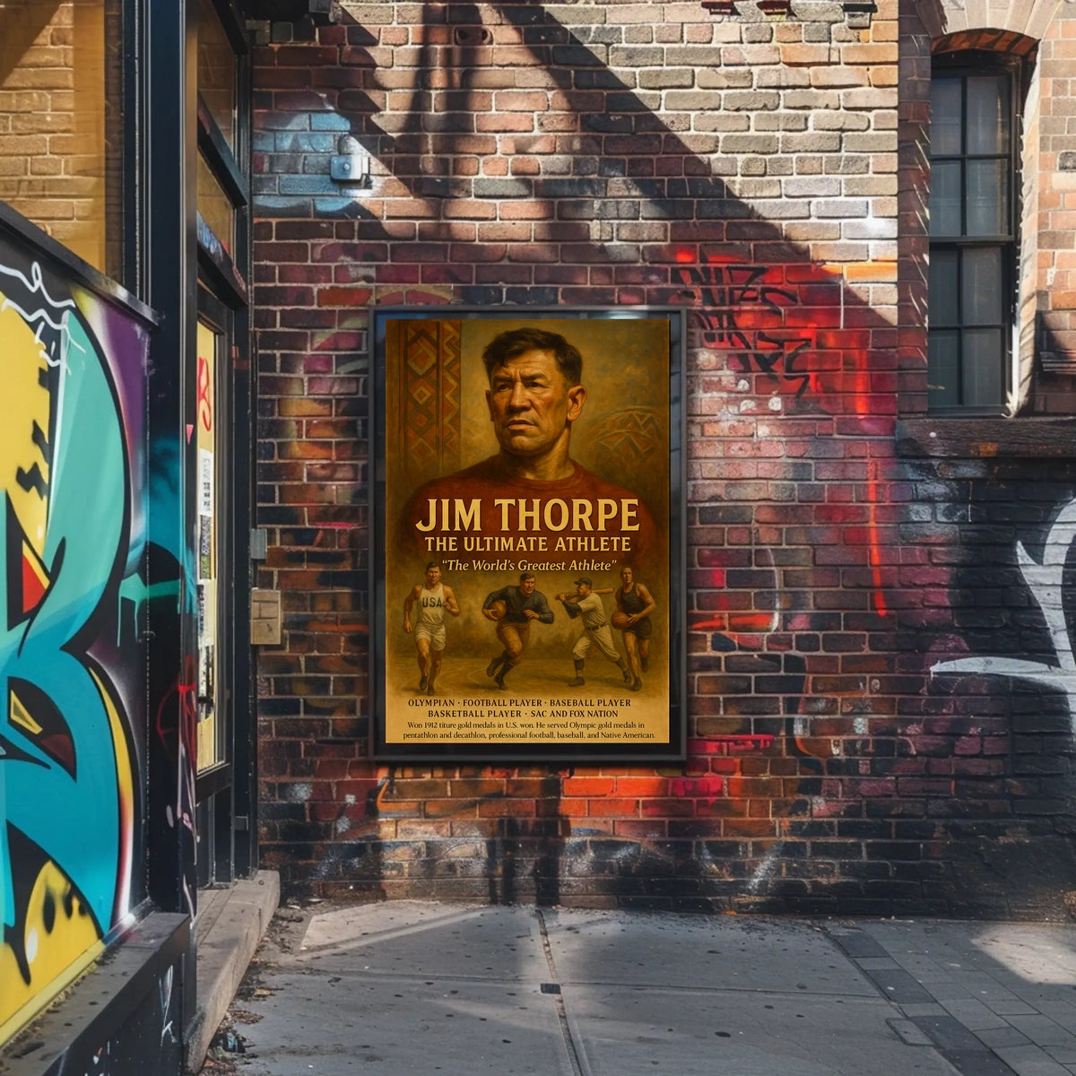 The Worlds Greatest Athlete Jim Thorpe Poster