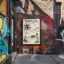 Naples Florida Coastal Serenity Poster Gulf Coast Wall Art