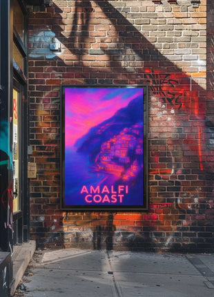 Amalfi Coast Poster Wall Art for Coastal Decor 18x24