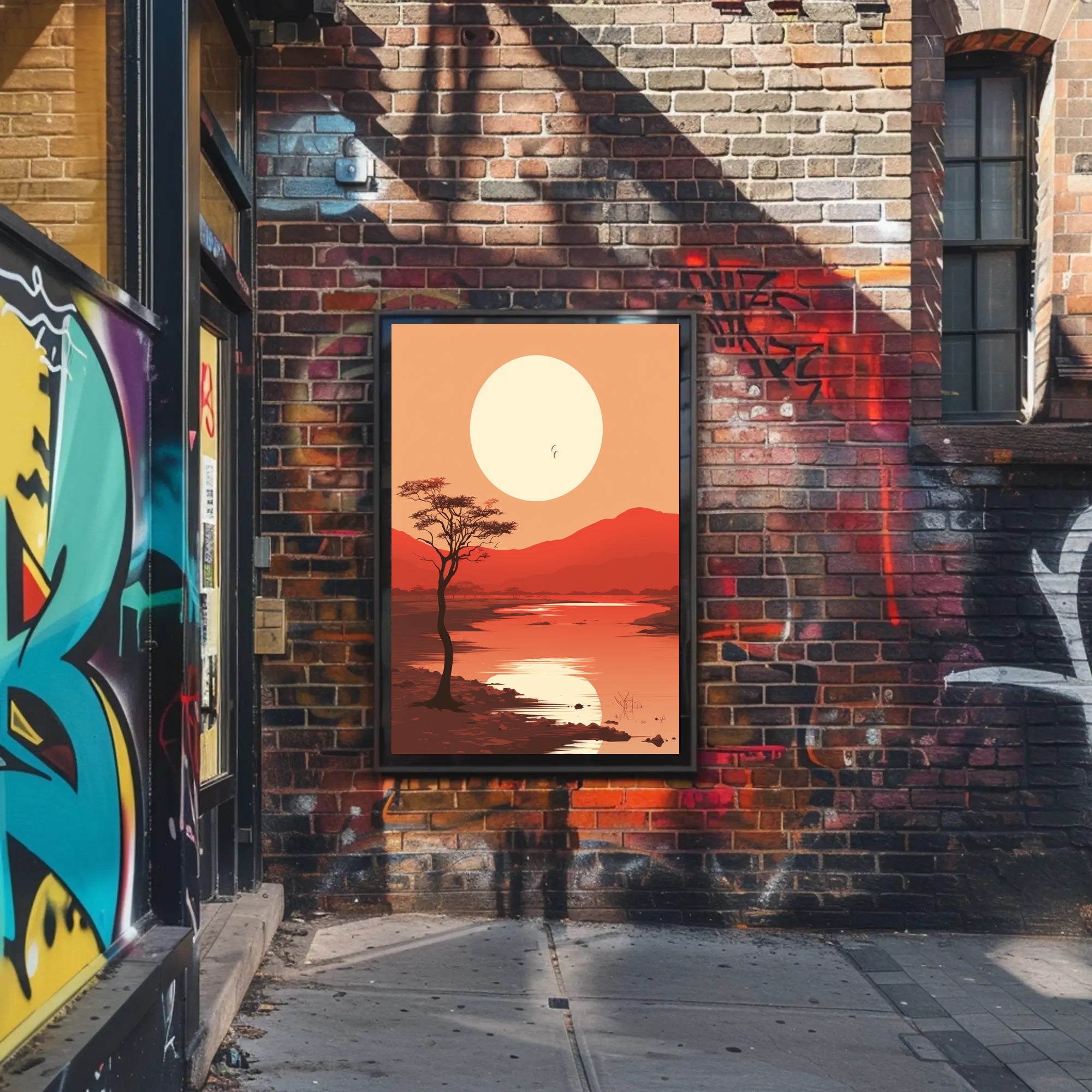 Tranquil Sunset Over The Savannah Poster