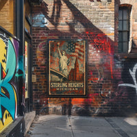 Sterling Heights, Michigan Iconic Poster