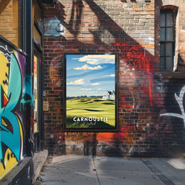 Serene Scottish Golf Course Art: Travel Poster