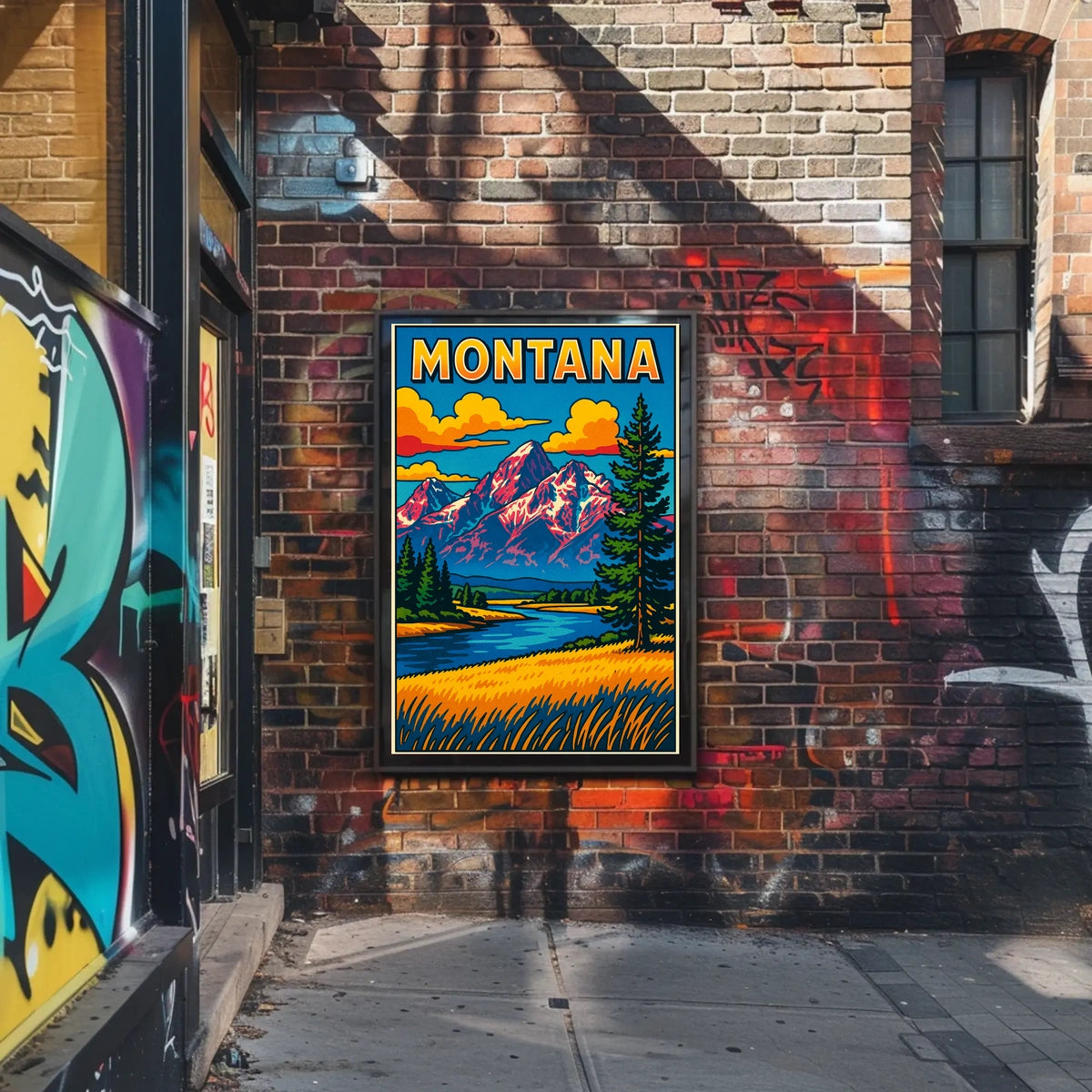 Montana Landscape Poster