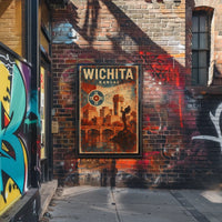 Wichita Skyline Wanderlust Photography Realism Poster