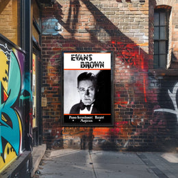 Evans Brown Performer Vintage Cultural Heritage Poster