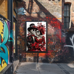 Día de los Muertos Quilling Art Poster - Cultural or Heritage Poster