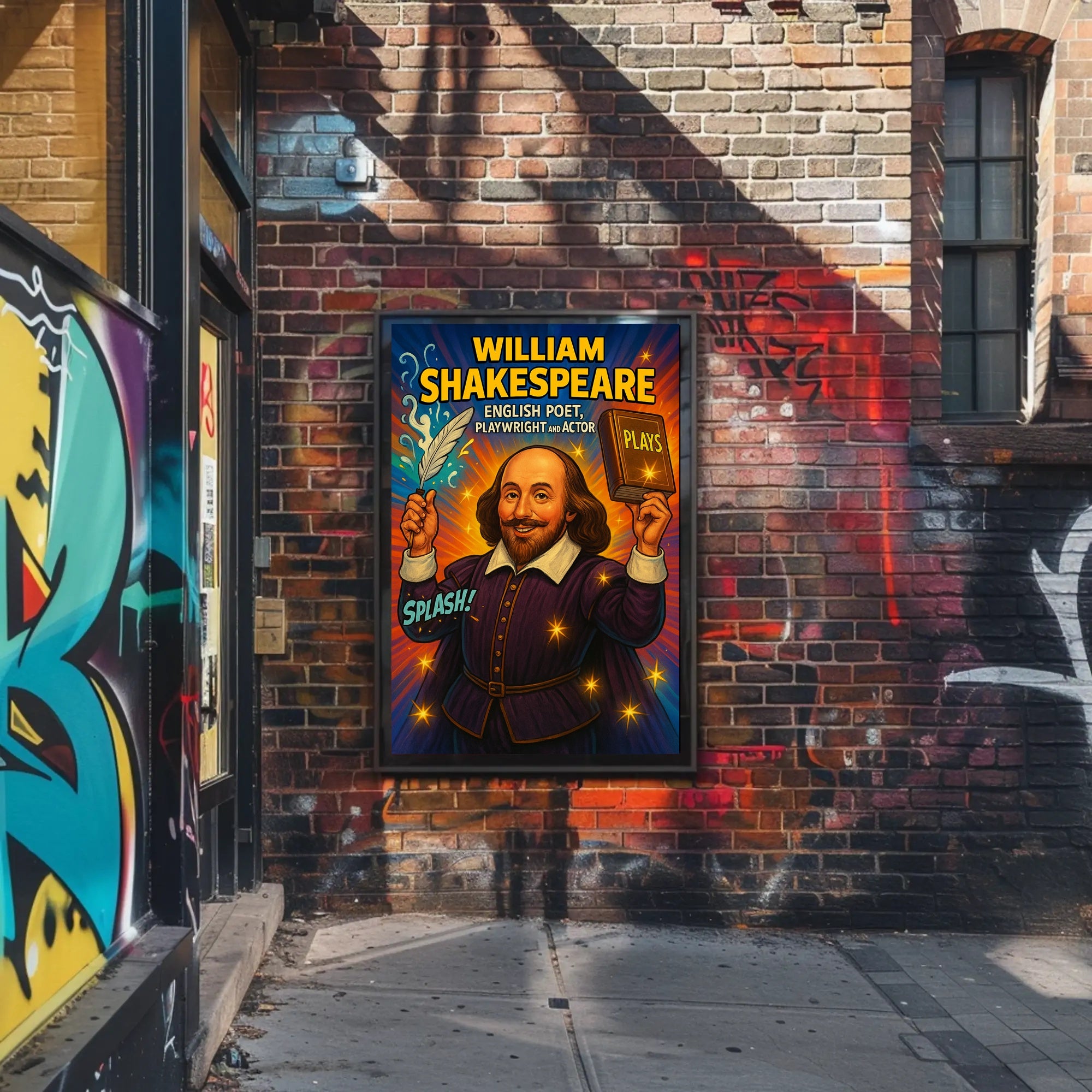 William Shakespeare – English Poet, Playwright, and Actor Poster PosterGoat