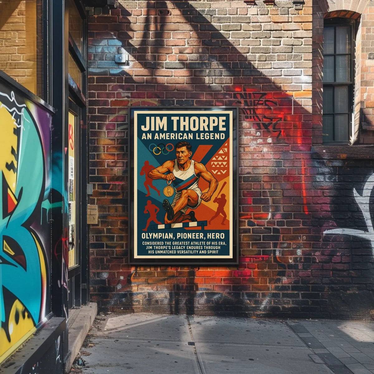 Jim Thorpe Legendary Athlete Poster