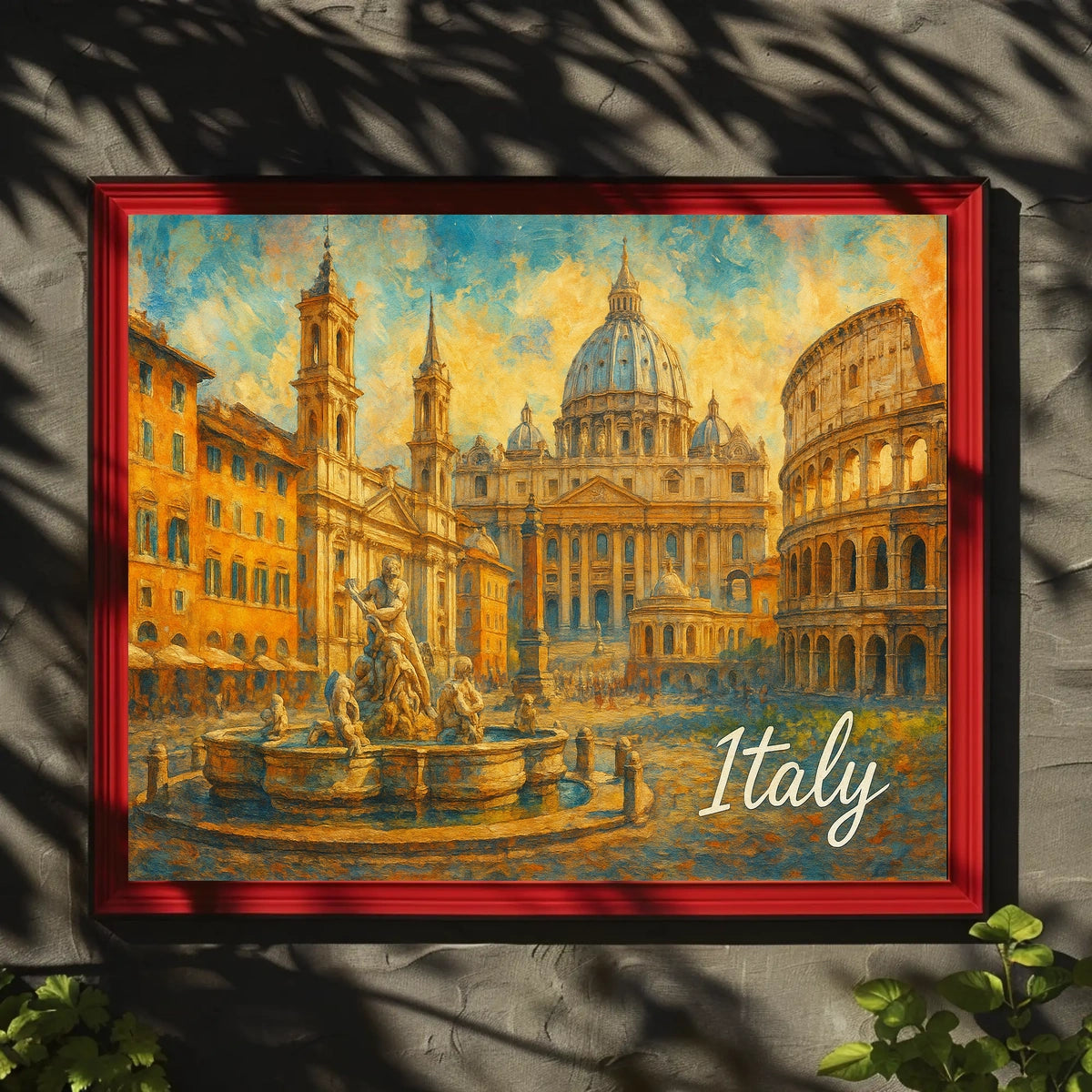Timeless Italy Watercolor Wanderlust Poster