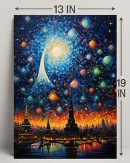 Celestial Cityscape Poster