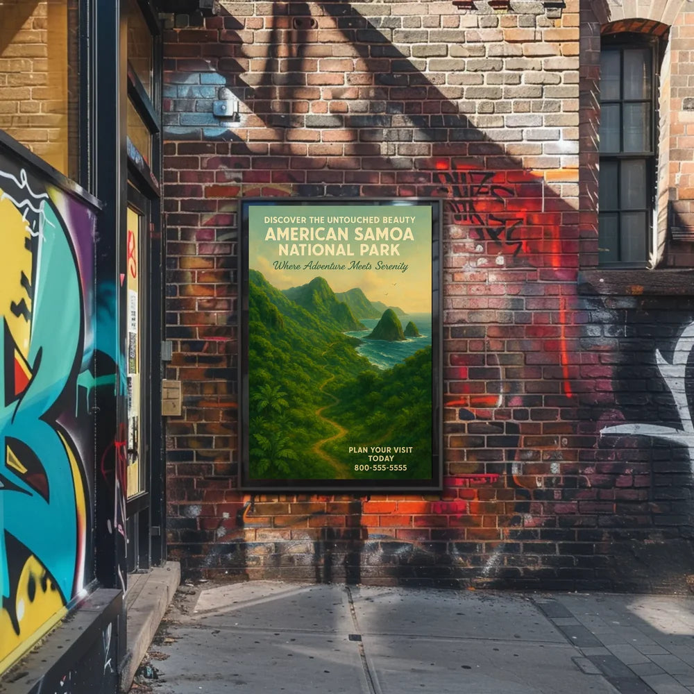 Adventure Meets Serenity Travel Destination Poster