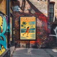 San Diego Pacific Poster