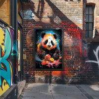 Colorful Panda Delight Poster