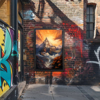 Majestic Mountain Sunrise Poster