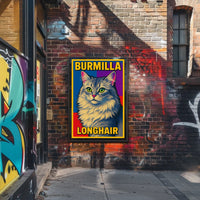 Burmilla Longhair Poster