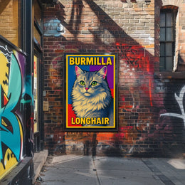 Burmilla Longhair Poster