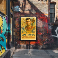 Jim Thorpe Legendary Athlete Tribute Poster