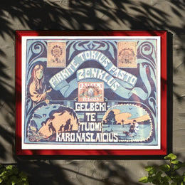 Lithuanian Postage Stamp Promotion Poster